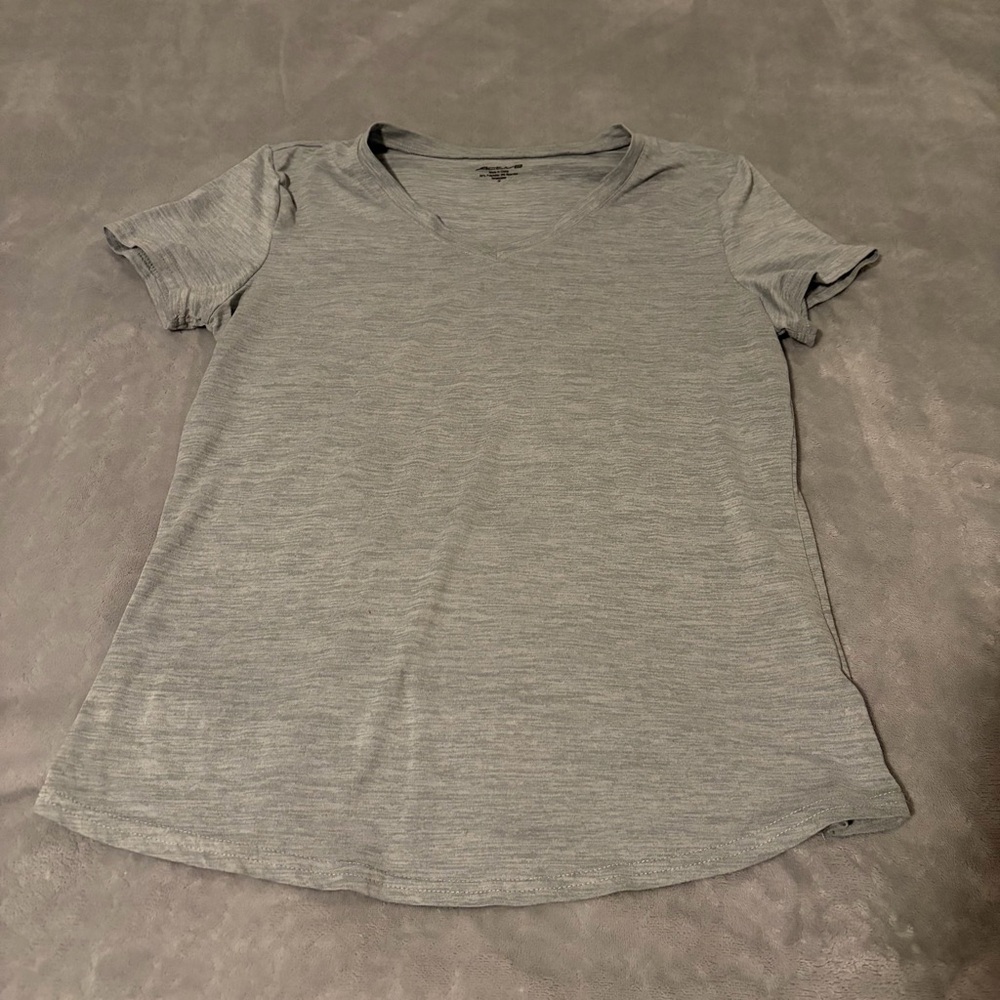 Classic Heather Gray V-Neck Women's Tee